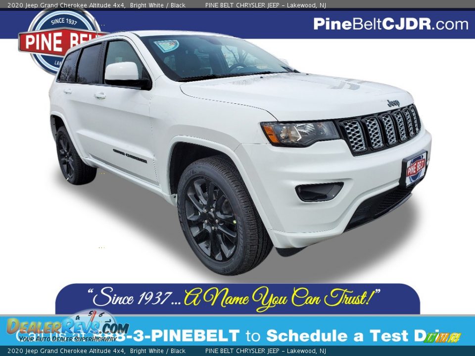 2020 Jeep Grand Cherokee Altitude 4x4 Bright White / Black Photo #1