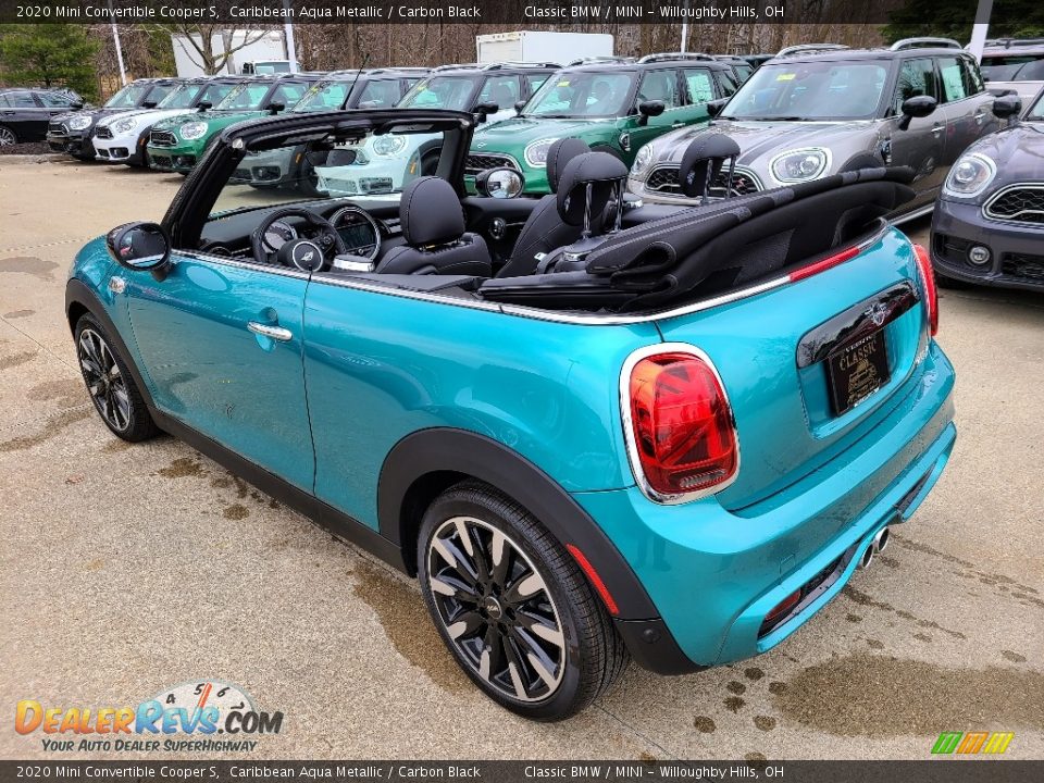 2020 Mini Convertible Cooper S Caribbean Aqua Metallic / Carbon Black Photo #3