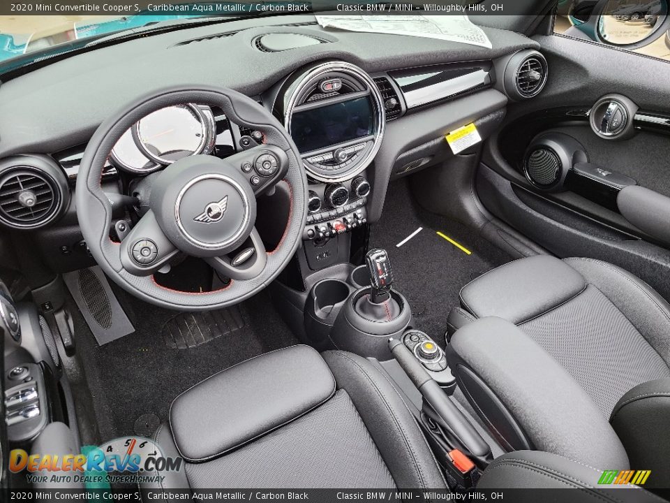 Carbon Black Interior - 2020 Mini Convertible Cooper S Photo #6