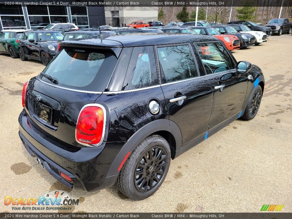 2020 Mini Hardtop Cooper S 4 Door Midnight Black Metallic / Carbon Black Photo #2