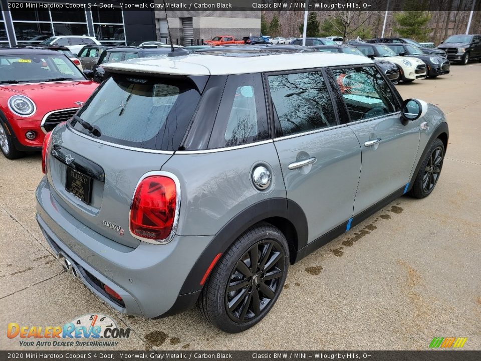 2020 Mini Hardtop Cooper S 4 Door Moonwalk Gray Metallic / Carbon Black Photo #2