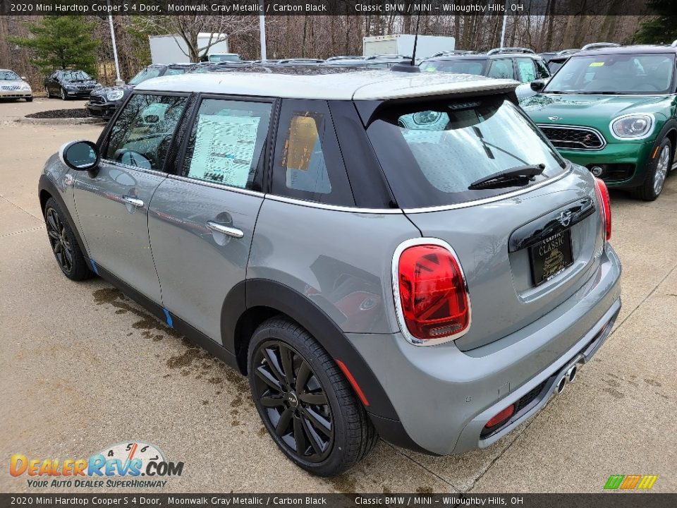 2020 Mini Hardtop Cooper S 4 Door Moonwalk Gray Metallic / Carbon Black Photo #3