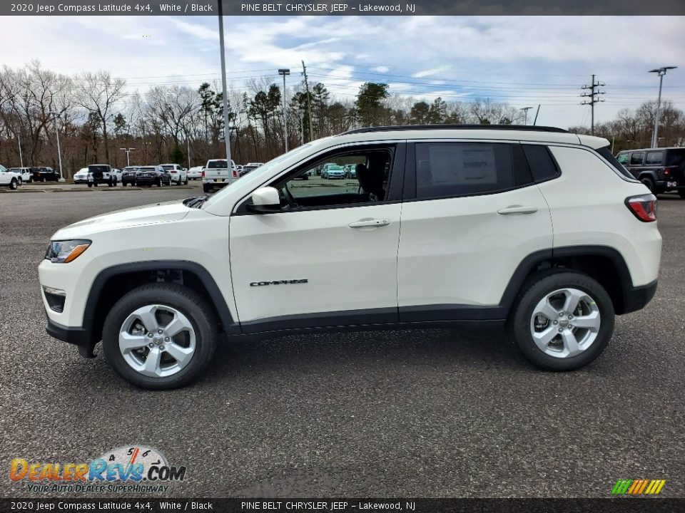 2020 Jeep Compass Latitude 4x4 White / Black Photo #4