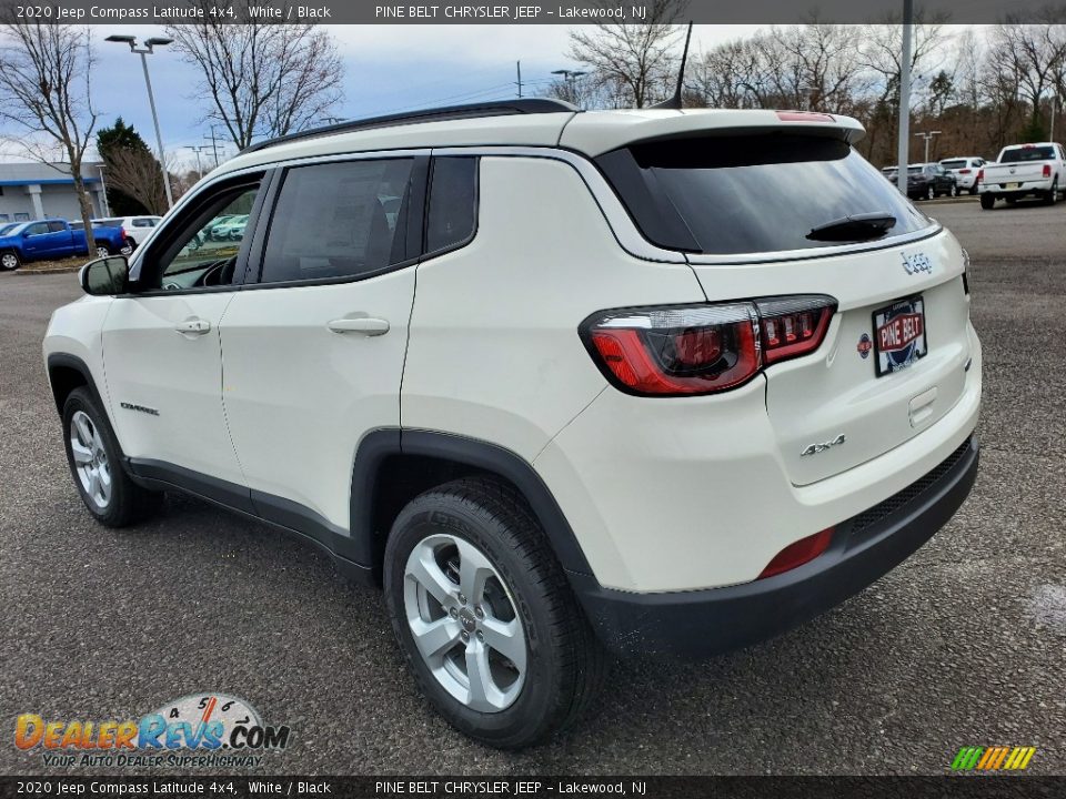 2020 Jeep Compass Latitude 4x4 White / Black Photo #6