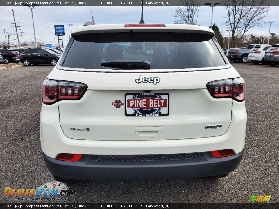 2020 Jeep Compass Latitude 4x4 White / Black Photo #7