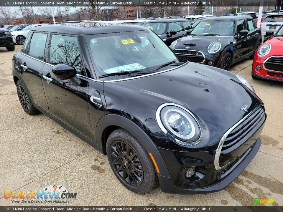 2020 Mini Hardtop Cooper 4 Door Midnight Black Metallic / Carbon Black Photo #1