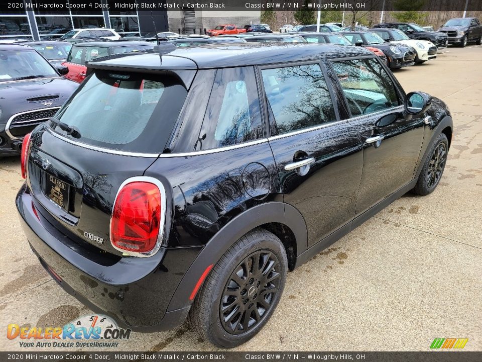 2020 Mini Hardtop Cooper 4 Door Midnight Black Metallic / Carbon Black Photo #2