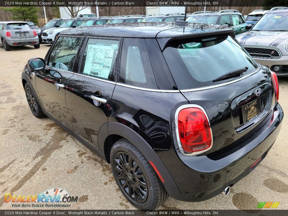 2020 Mini Hardtop Cooper 4 Door Midnight Black Metallic / Carbon Black Photo #3