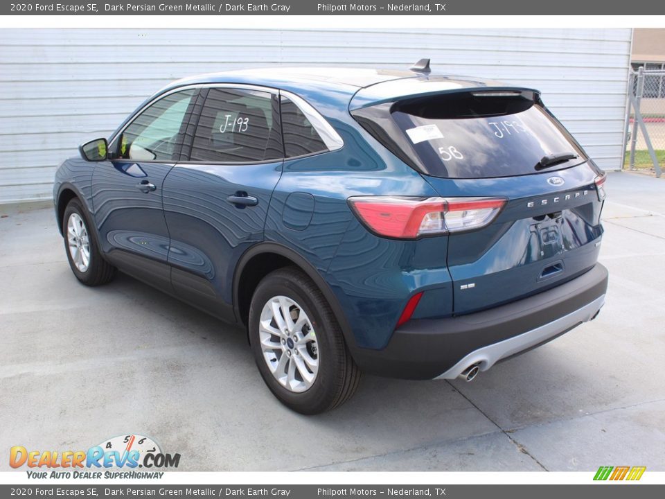 2020 Ford Escape SE Dark Persian Green Metallic / Dark Earth Gray Photo #6