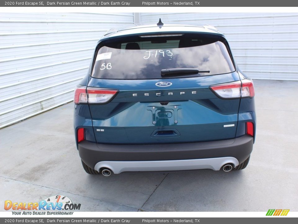 2020 Ford Escape SE Dark Persian Green Metallic / Dark Earth Gray Photo #7