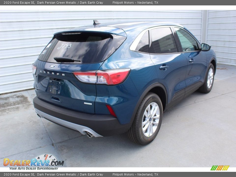 2020 Ford Escape SE Dark Persian Green Metallic / Dark Earth Gray Photo #8