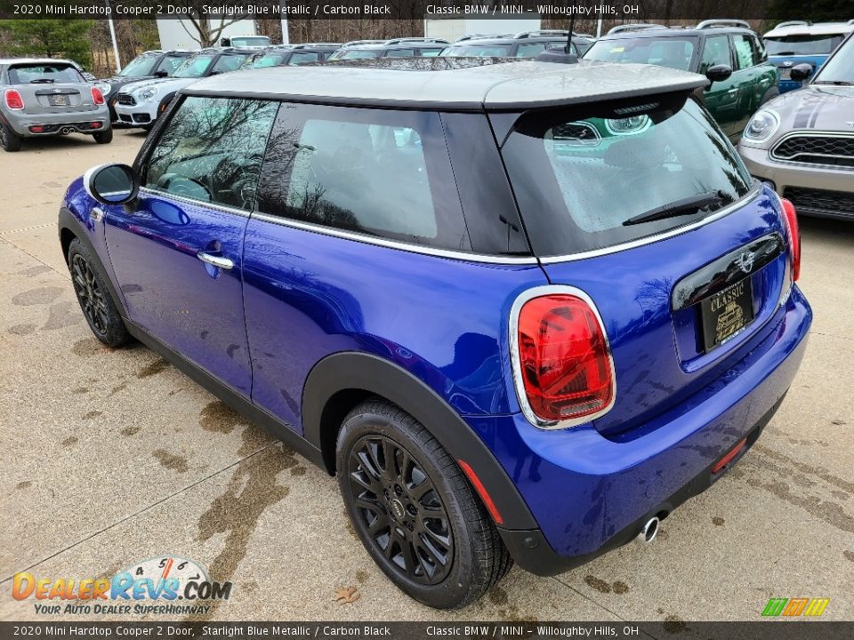 2020 Mini Hardtop Cooper 2 Door Starlight Blue Metallic / Carbon Black Photo #3