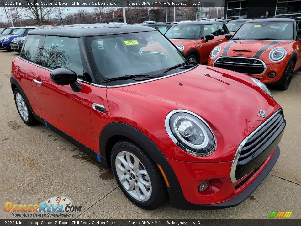 2020 Mini Hardtop Cooper 2 Door Chili Red / Carbon Black Photo #1