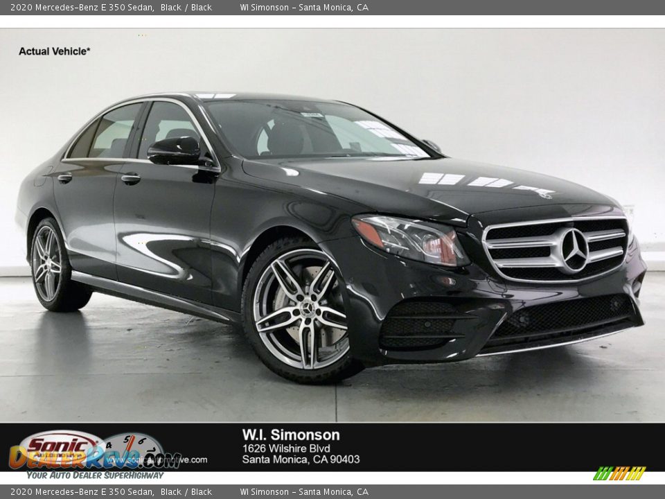 2020 Mercedes-Benz E 350 Sedan Black / Black Photo #1