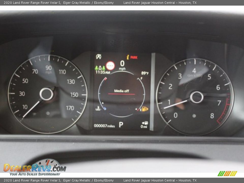 2020 Land Rover Range Rover Velar S Eiger Gray Metallic / Ebony/Ebony Photo #21