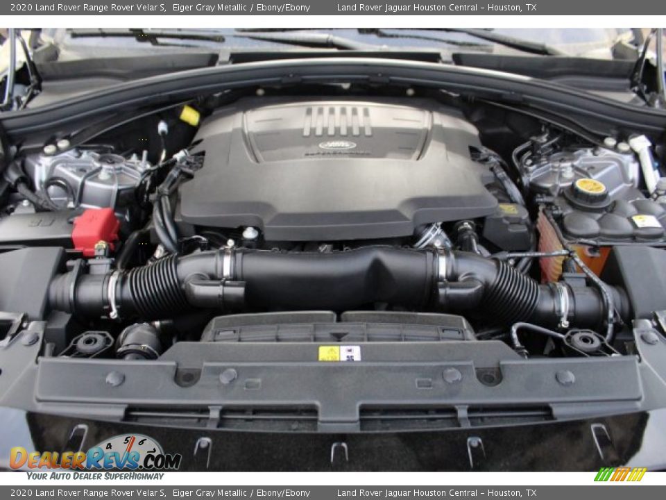 2020 Land Rover Range Rover Velar S Eiger Gray Metallic / Ebony/Ebony Photo #29
