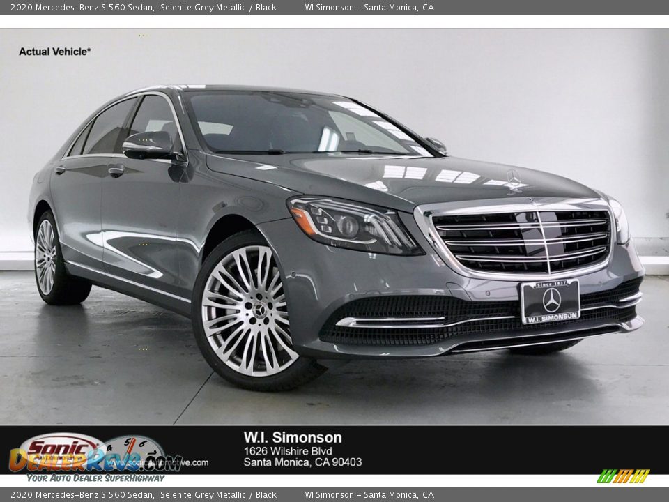 2020 Mercedes-Benz S 560 Sedan Selenite Grey Metallic / Black Photo #1