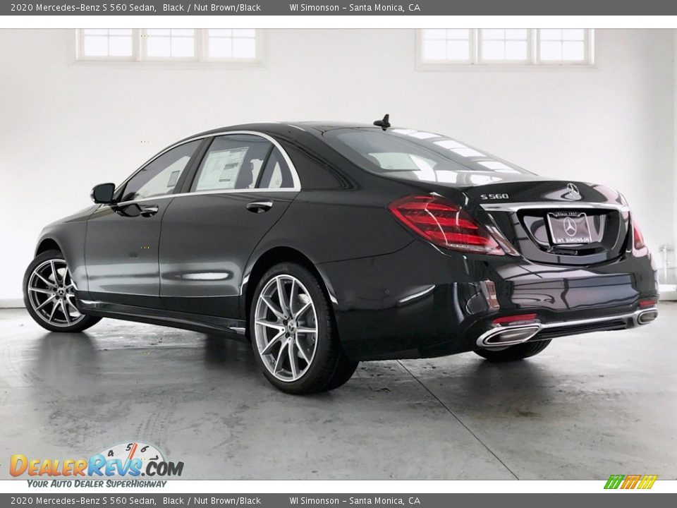 2020 Mercedes-Benz S 560 Sedan Black / Nut Brown/Black Photo #2