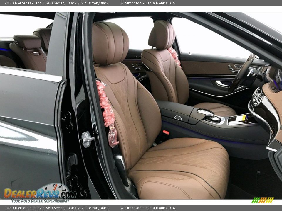 Nut Brown/Black Interior - 2020 Mercedes-Benz S 560 Sedan Photo #5