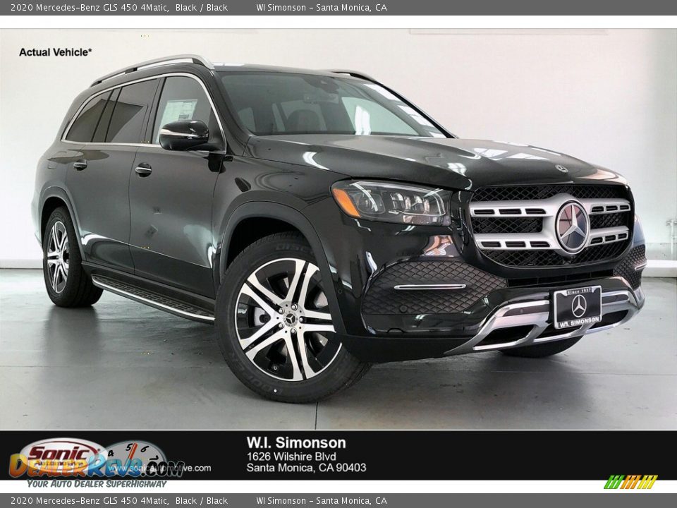 2020 Mercedes-Benz GLS 450 4Matic Black / Black Photo #1