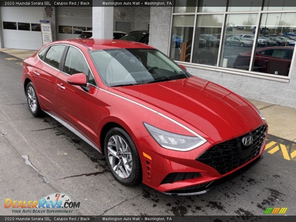 2020 Hyundai Sonata SEL Calypso Red / Black Photo #1