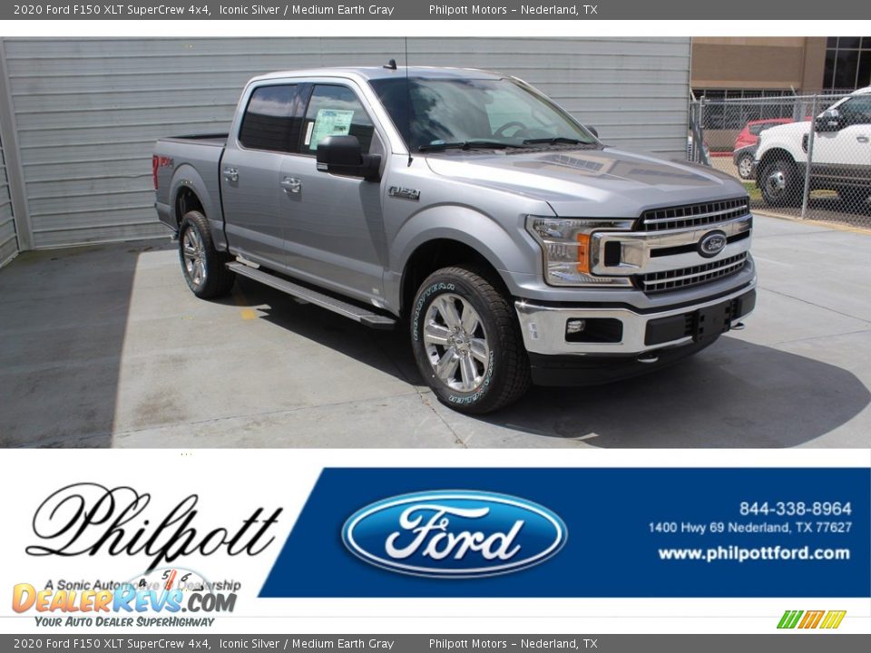 2020 Ford F150 XLT SuperCrew 4x4 Iconic Silver / Medium Earth Gray Photo #1