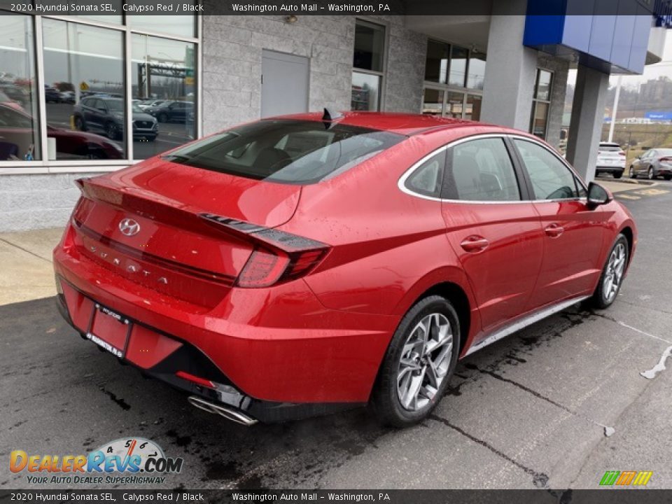 2020 Hyundai Sonata SEL Calypso Red / Black Photo #3