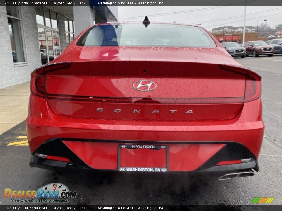 2020 Hyundai Sonata SEL Calypso Red / Black Photo #4