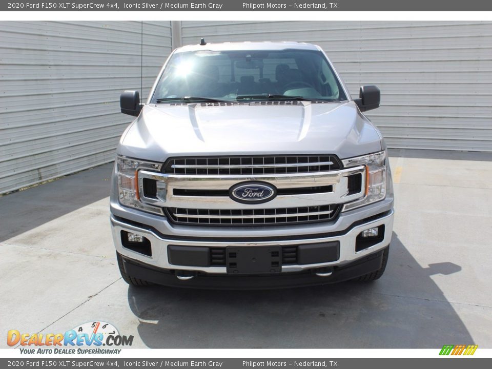 2020 Ford F150 XLT SuperCrew 4x4 Iconic Silver / Medium Earth Gray Photo #3