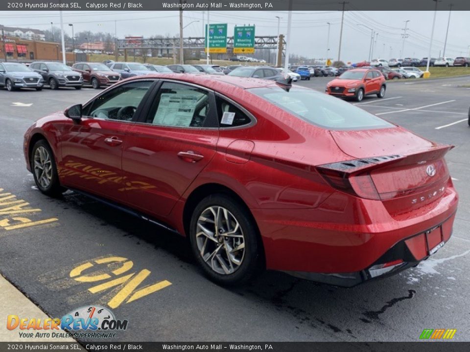 2020 Hyundai Sonata SEL Calypso Red / Black Photo #5