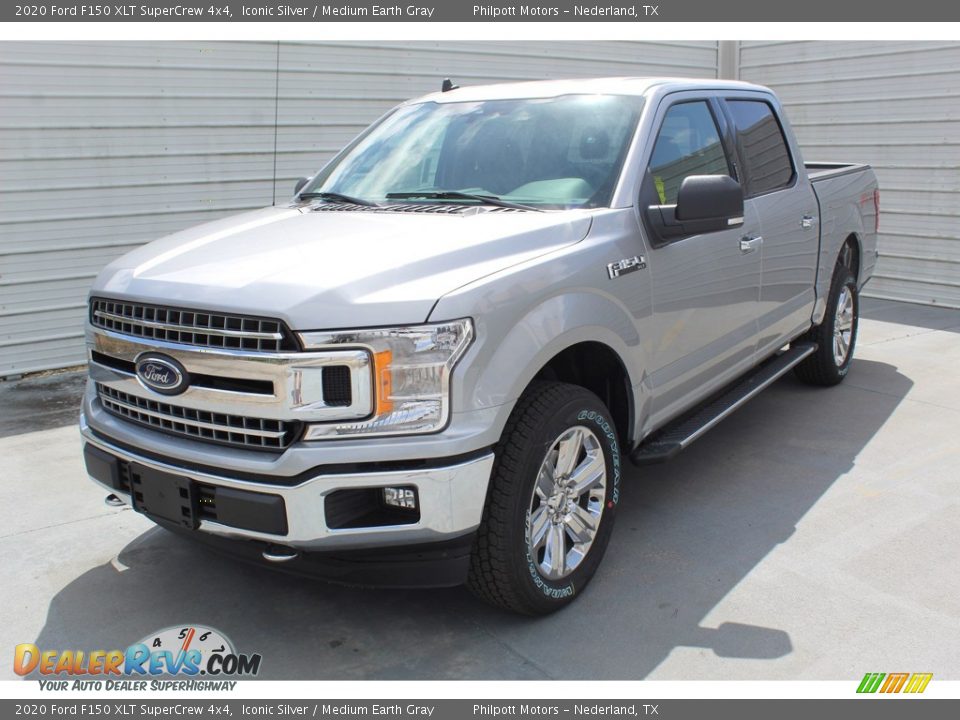 2020 Ford F150 XLT SuperCrew 4x4 Iconic Silver / Medium Earth Gray Photo #4