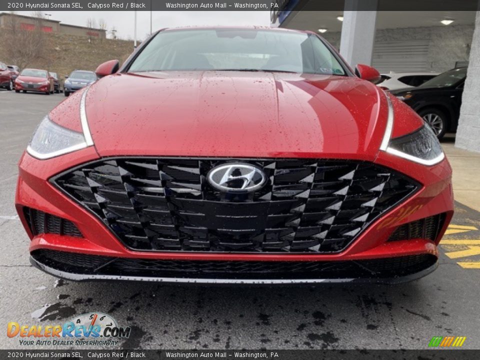 2020 Hyundai Sonata SEL Calypso Red / Black Photo #7