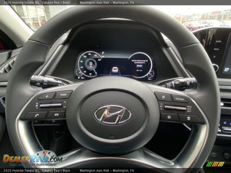 2020 Hyundai Sonata SEL Calypso Red / Black Photo #21