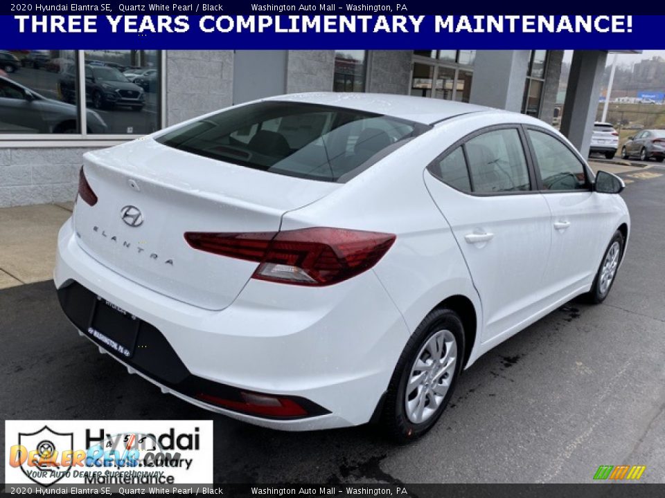2020 Hyundai Elantra SE Quartz White Pearl / Black Photo #3