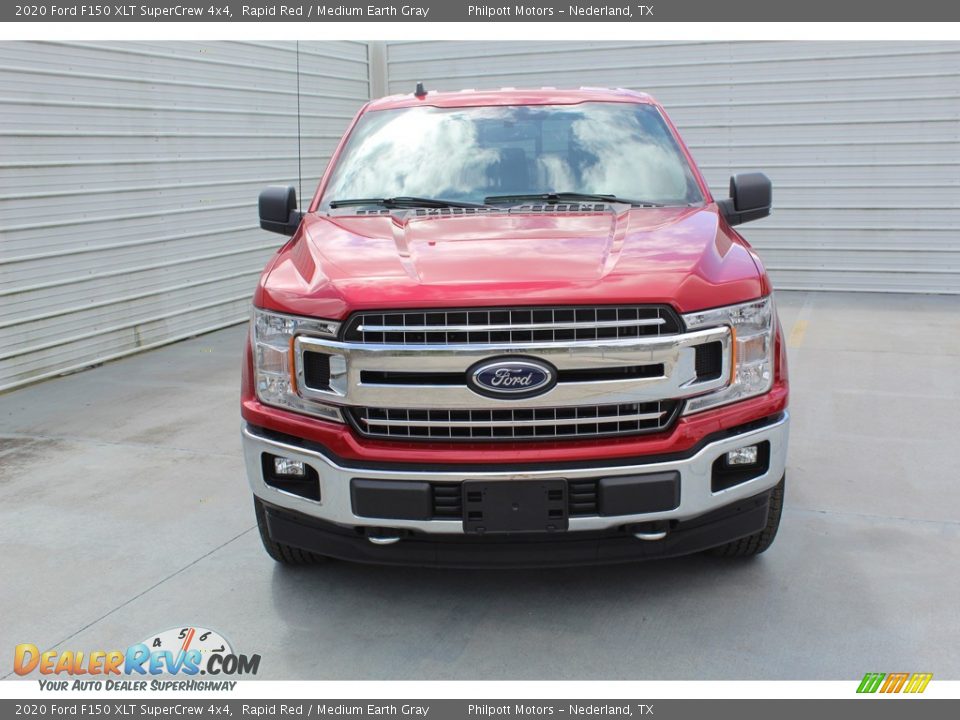 2020 Ford F150 XLT SuperCrew 4x4 Rapid Red / Medium Earth Gray Photo #3
