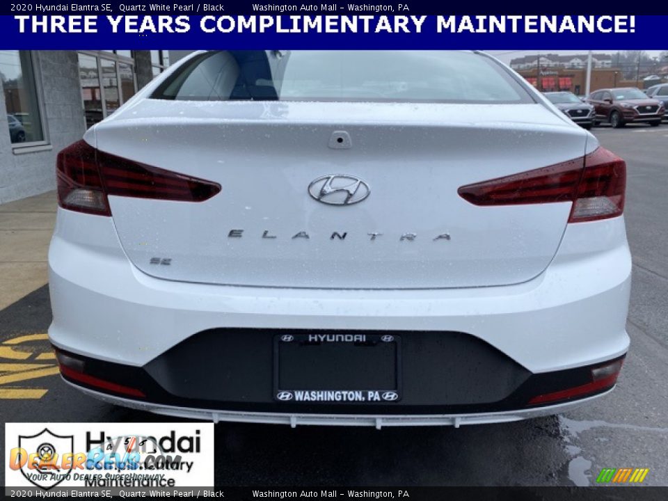 2020 Hyundai Elantra SE Quartz White Pearl / Black Photo #4