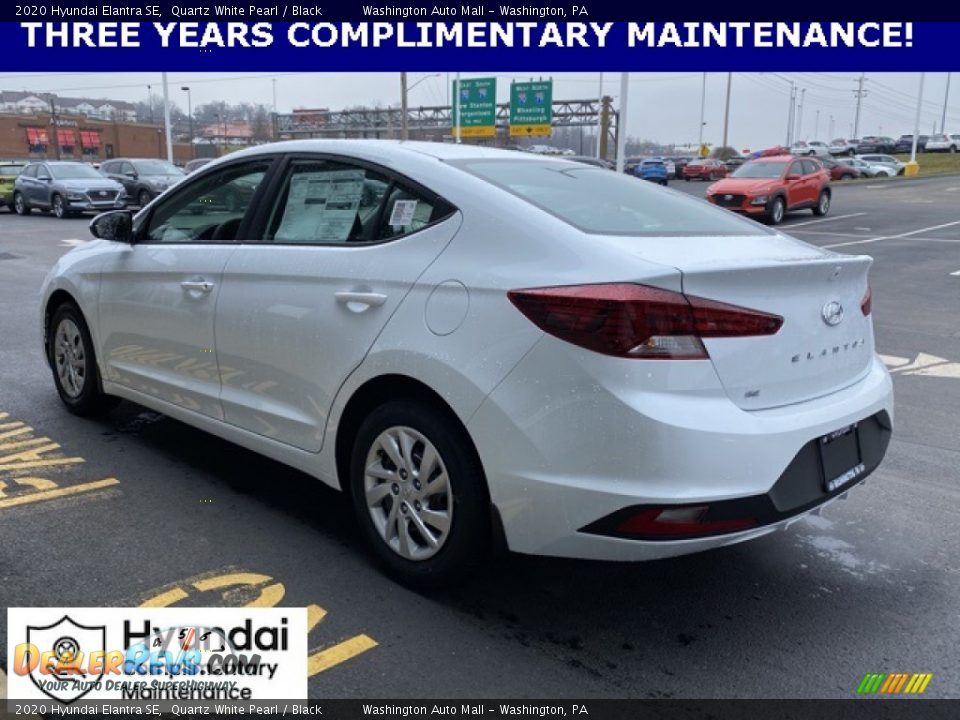 2020 Hyundai Elantra SE Quartz White Pearl / Black Photo #5