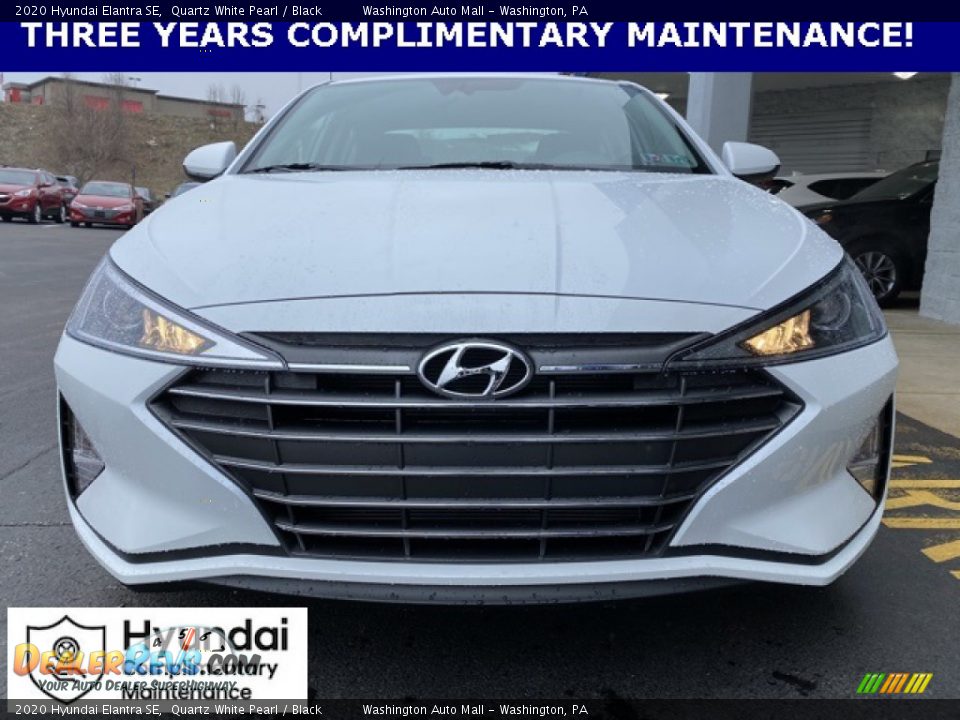 2020 Hyundai Elantra SE Quartz White Pearl / Black Photo #7