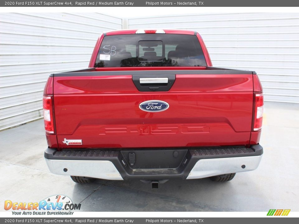 2020 Ford F150 XLT SuperCrew 4x4 Rapid Red / Medium Earth Gray Photo #7