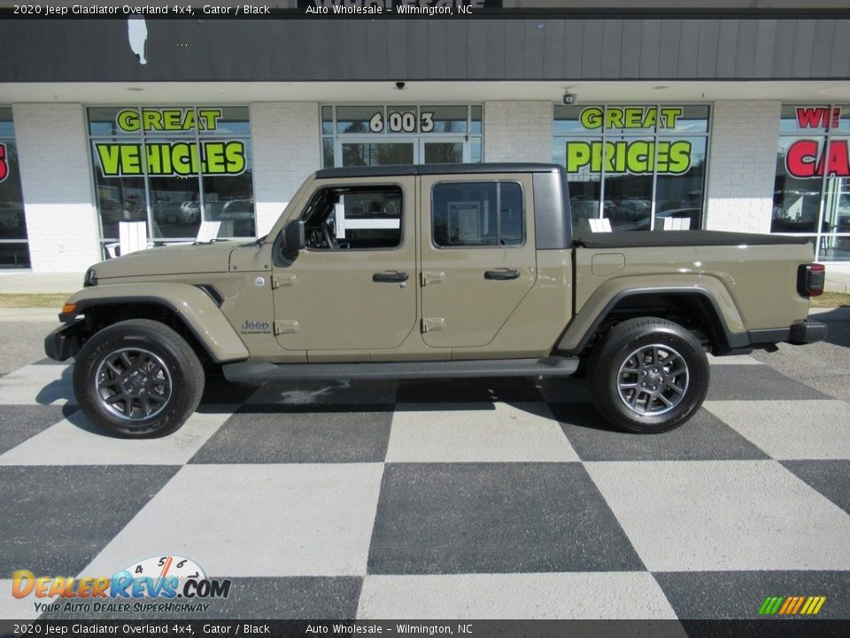 2020 Jeep Gladiator Overland 4x4 Gator / Black Photo #1