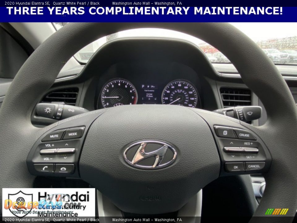 2020 Hyundai Elantra SE Quartz White Pearl / Black Photo #21