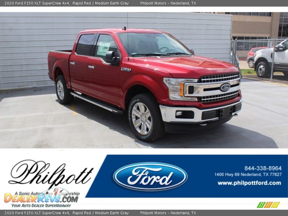 2020 Ford F150 XLT SuperCrew 4x4 Rapid Red / Medium Earth Gray Photo #1