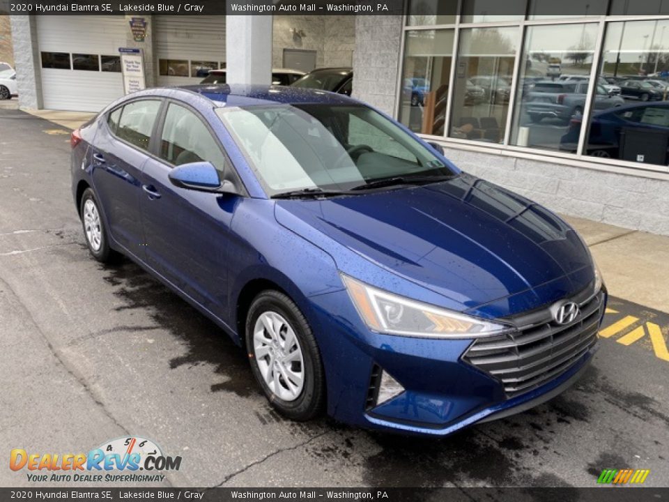 2020 Hyundai Elantra SE Lakeside Blue / Gray Photo #1