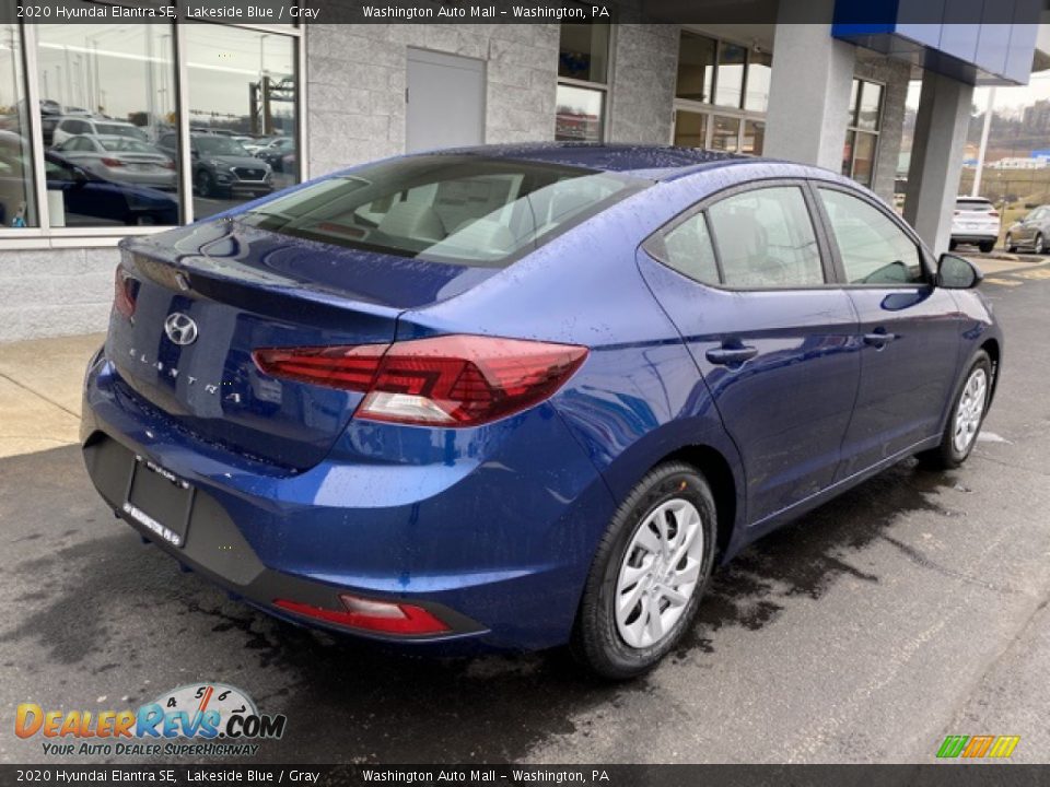 2020 Hyundai Elantra SE Lakeside Blue / Gray Photo #3