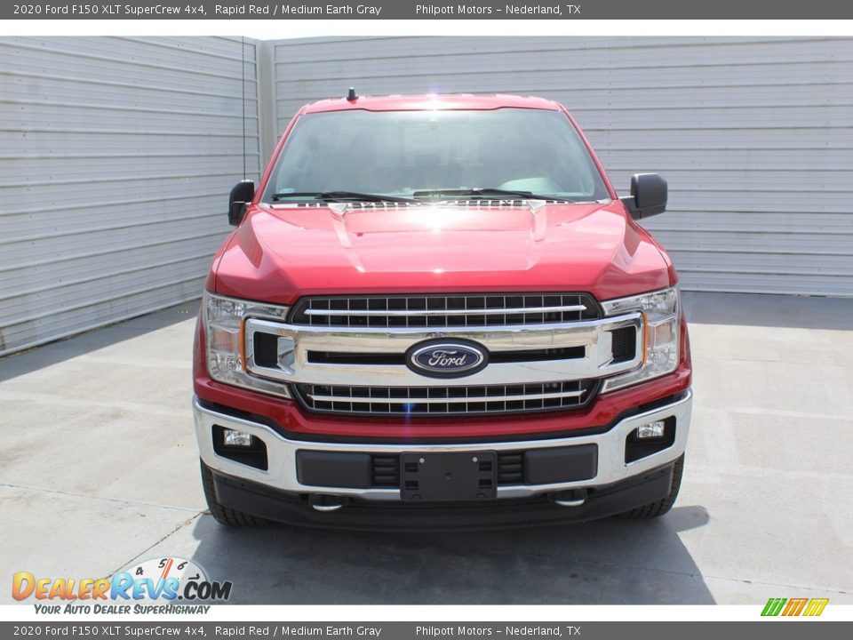 2020 Ford F150 XLT SuperCrew 4x4 Rapid Red / Medium Earth Gray Photo #3