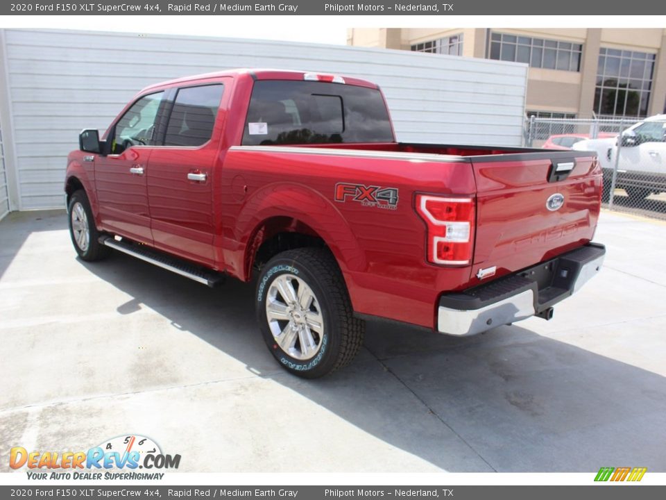 2020 Ford F150 XLT SuperCrew 4x4 Rapid Red / Medium Earth Gray Photo #6