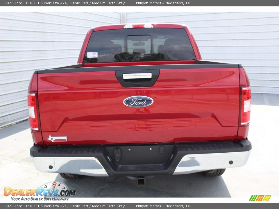 2020 Ford F150 XLT SuperCrew 4x4 Rapid Red / Medium Earth Gray Photo #7
