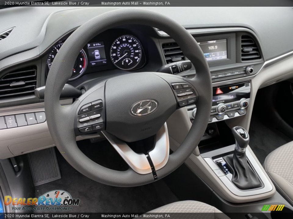 2020 Hyundai Elantra SE Lakeside Blue / Gray Photo #10
