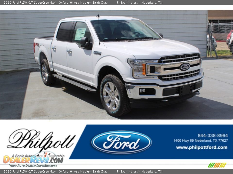 2020 Ford F150 XLT SuperCrew 4x4 Oxford White / Medium Earth Gray Photo #1