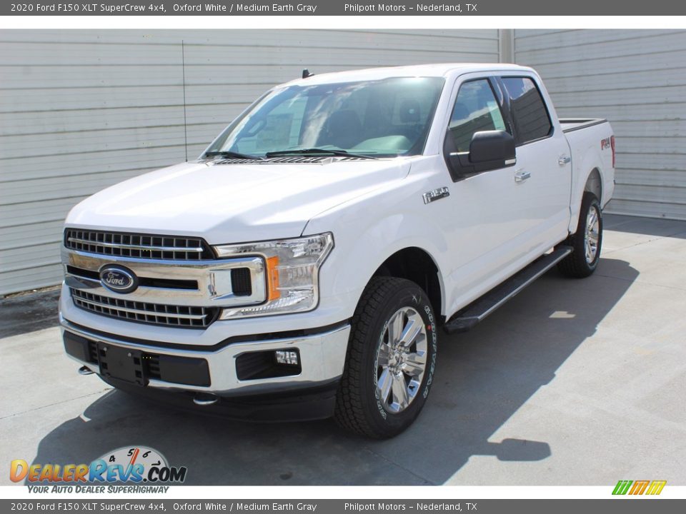 2020 Ford F150 XLT SuperCrew 4x4 Oxford White / Medium Earth Gray Photo #4